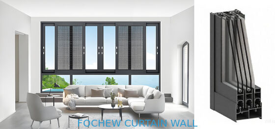 Mua Cửa sổ lùa sơn tĩnh điện nhôm JZ136 Trắng Đen Xám online manufacture