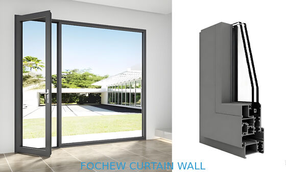 kupować Drzwi rozwierane z izolacją termiczną JZG50 z ramą aluminiową 1,4 mm-2,0 mm online manufacture