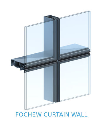 acheter Système de mur-rideau unitaire Système de mur-rideau en aluminium pour bâtiments de grande hauteur online manufacture